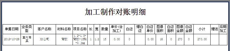 飛揚(yáng)動力廣告公司管理軟件賬目管理樣式預(yù)覽界面